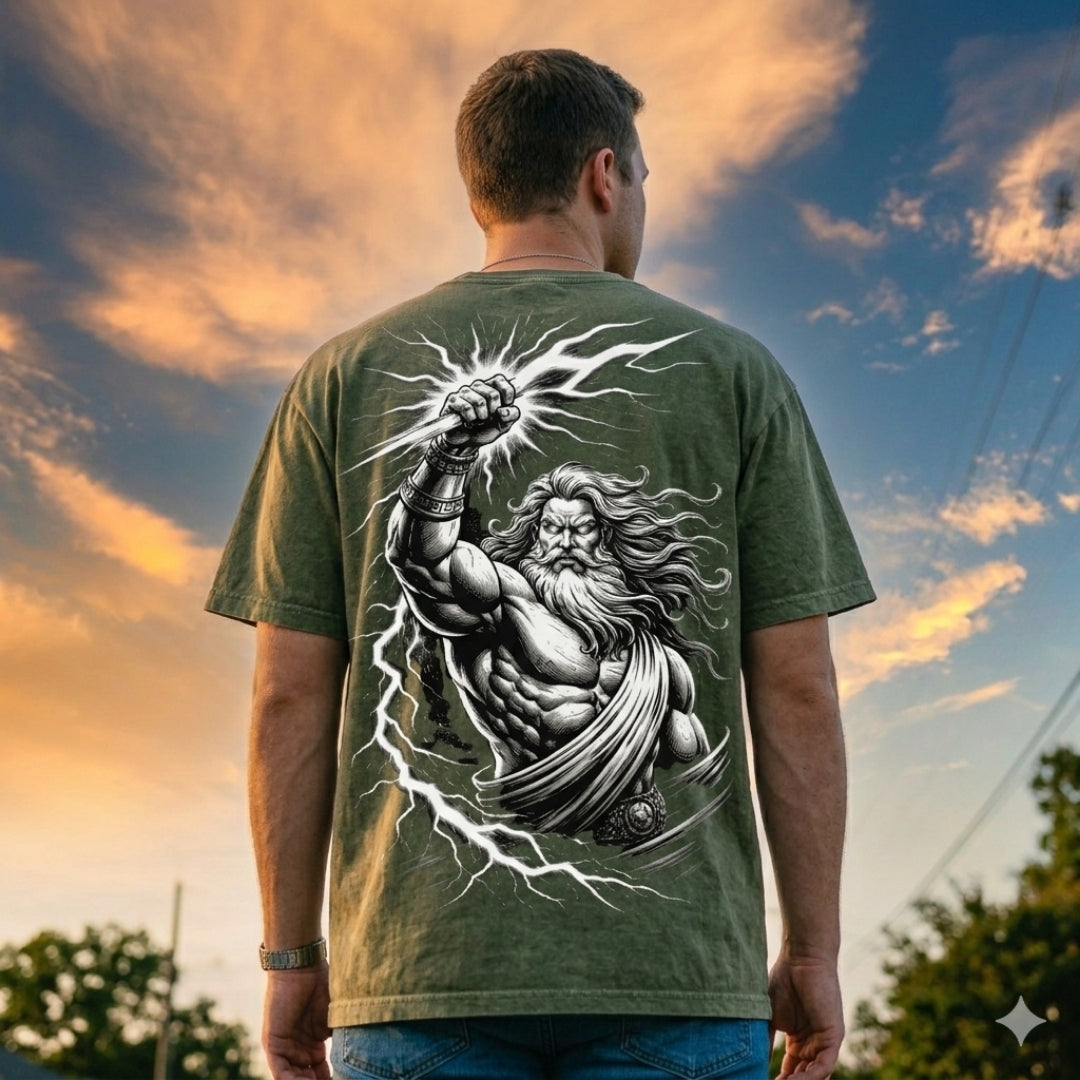 Wrath of Gods | Vintage Wash Streetwear Tee | By DRIPBERRY