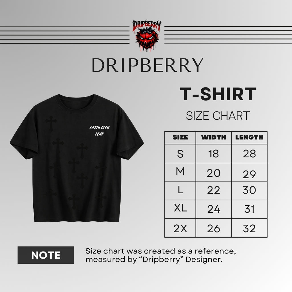 Faith Over Fear | Spiritual Streetwear Graphic Tee | By DRIPBERRY