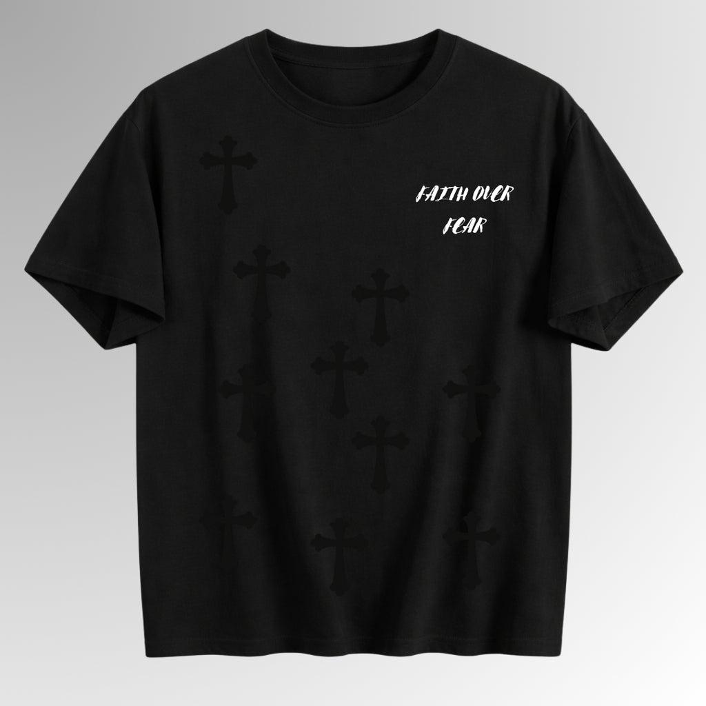 Faith Over Fear | Spiritual Streetwear Graphic Tee | By DRIPBERRY