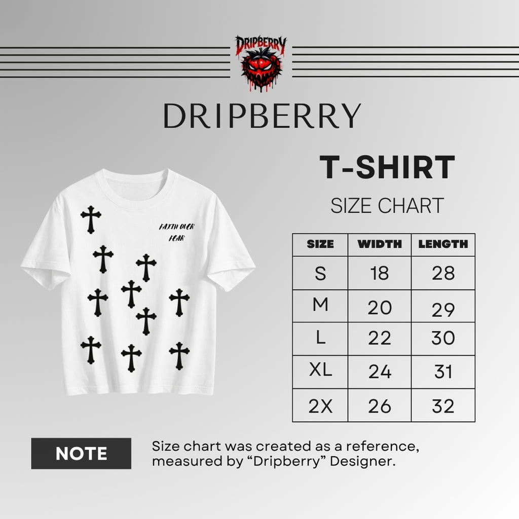 Faith Over Fear | Spiritual Streetwear Graphic Tee | By DRIPBERRY