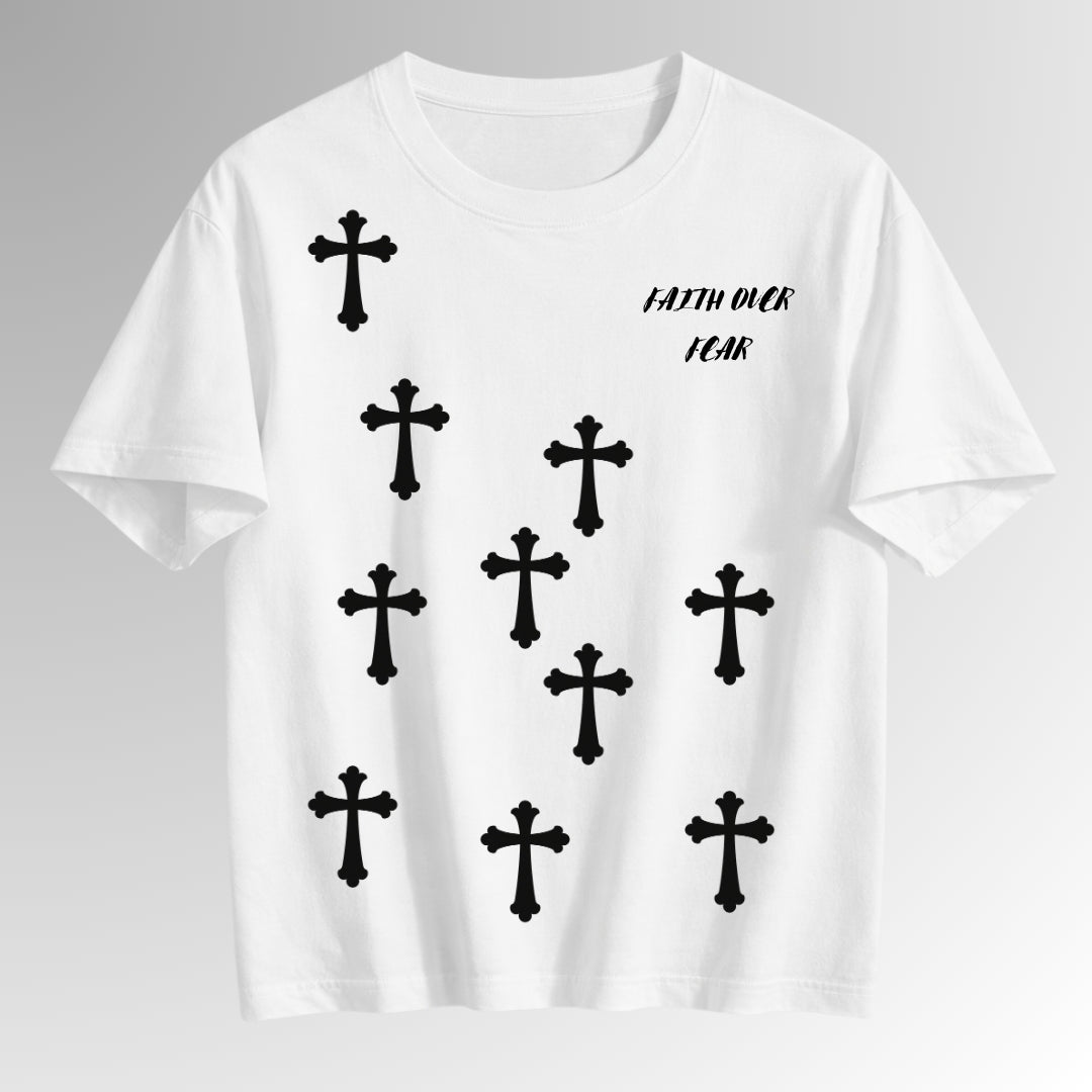 Faith Over Fear | Spiritual Streetwear Graphic Tee | By DRIPBERRY