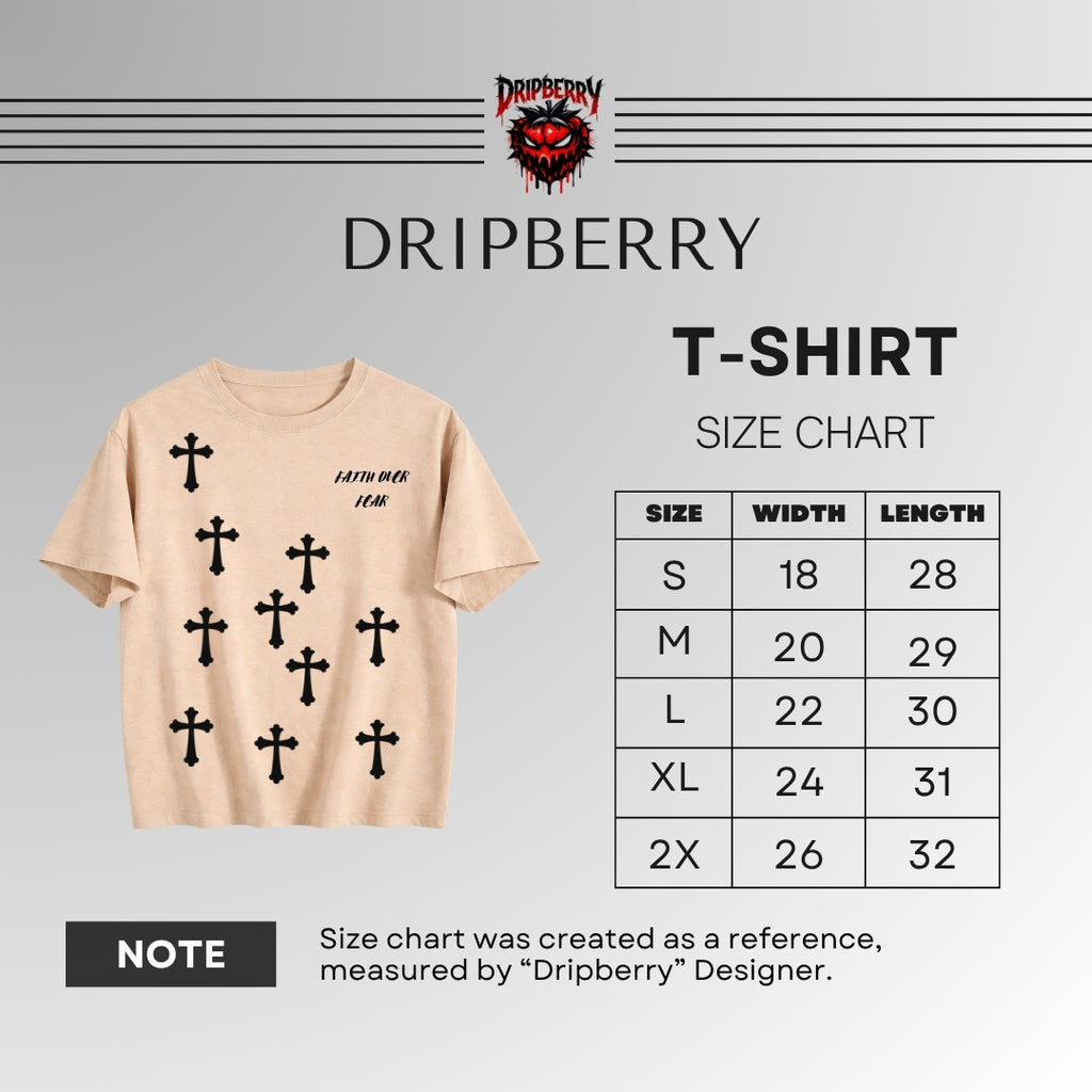 Faith Over Fear | Spiritual Streetwear Graphic Tee | By DRIPBERRY
