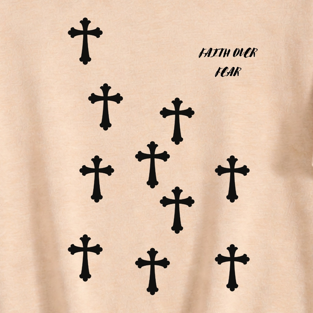 Faith Over Fear | Spiritual Streetwear Graphic Tee | By DRIPBERRY