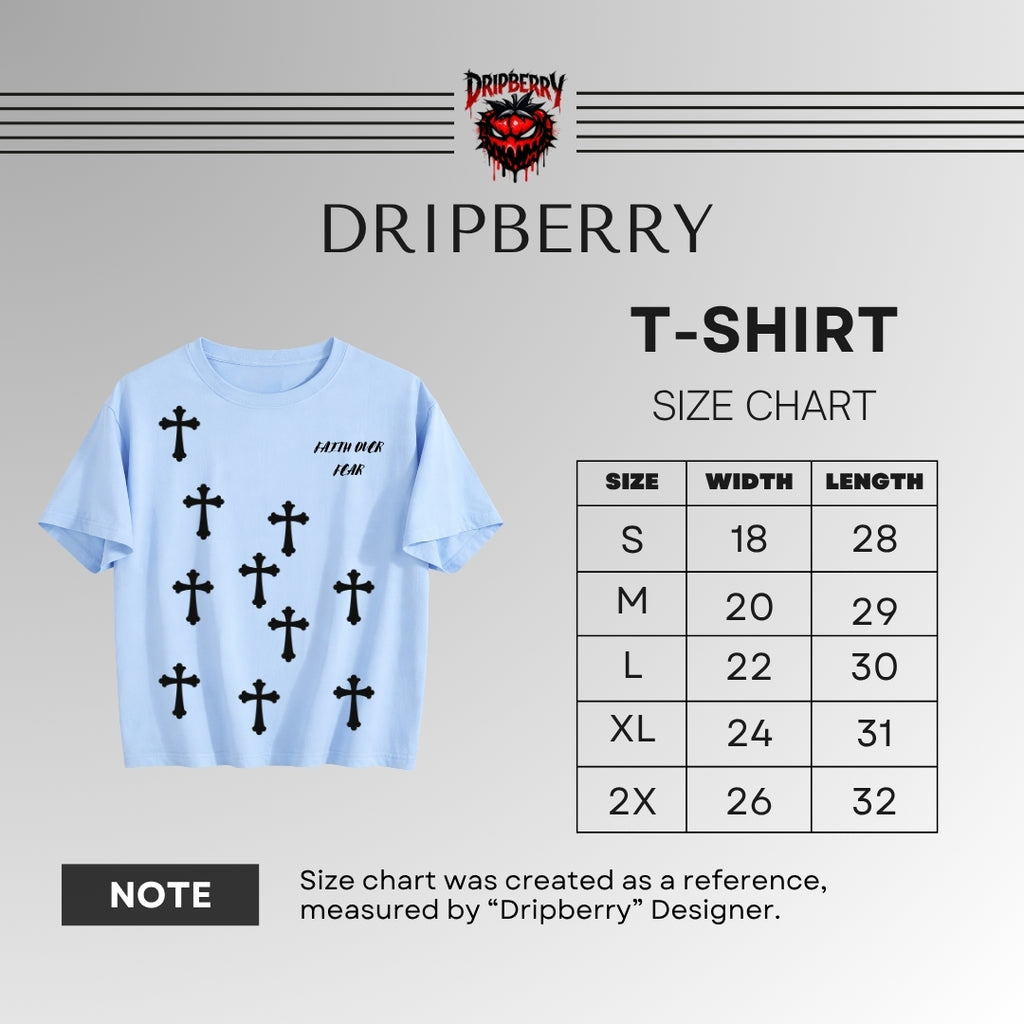 Faith Over Fear | Spiritual Streetwear Graphic Tee | By DRIPBERRY