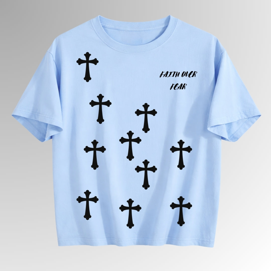 Faith Over Fear | Spiritual Streetwear Graphic Tee | By DRIPBERRY