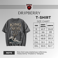 King of the Seas | Washed Streetwear Tee | By DRIPBERRY