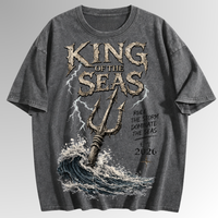 King of the Seas | Washed Streetwear Tee | By DRIPBERRY