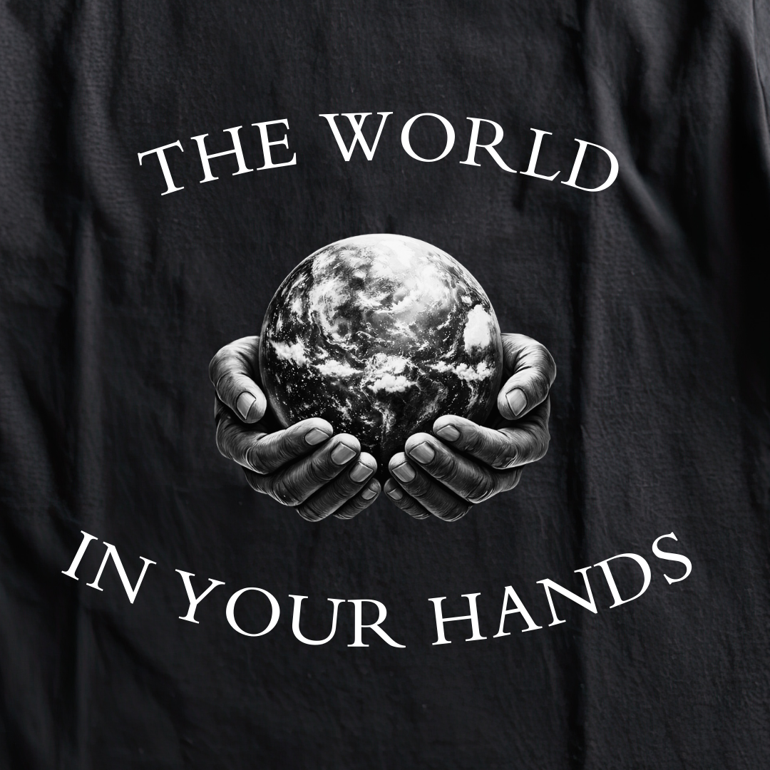The World In Your Hands | Streetwear Graphic Tee | By DRIPBERRY