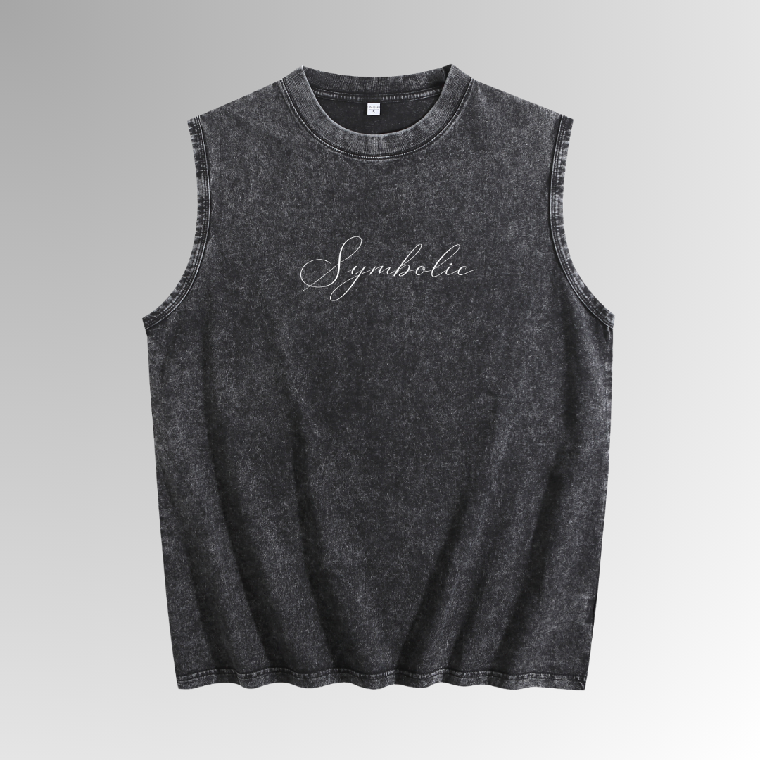 Symbolic Washed Tank Top | Vintage Wash Tank Top | By DRIPBERRY