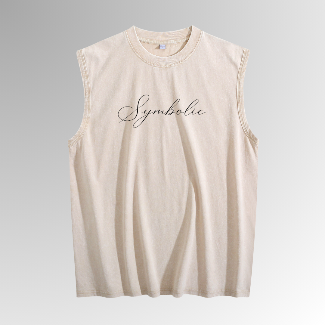 Symbolic Washed Tank Top | Vintage Wash Tank Top | By DRIPBERRY