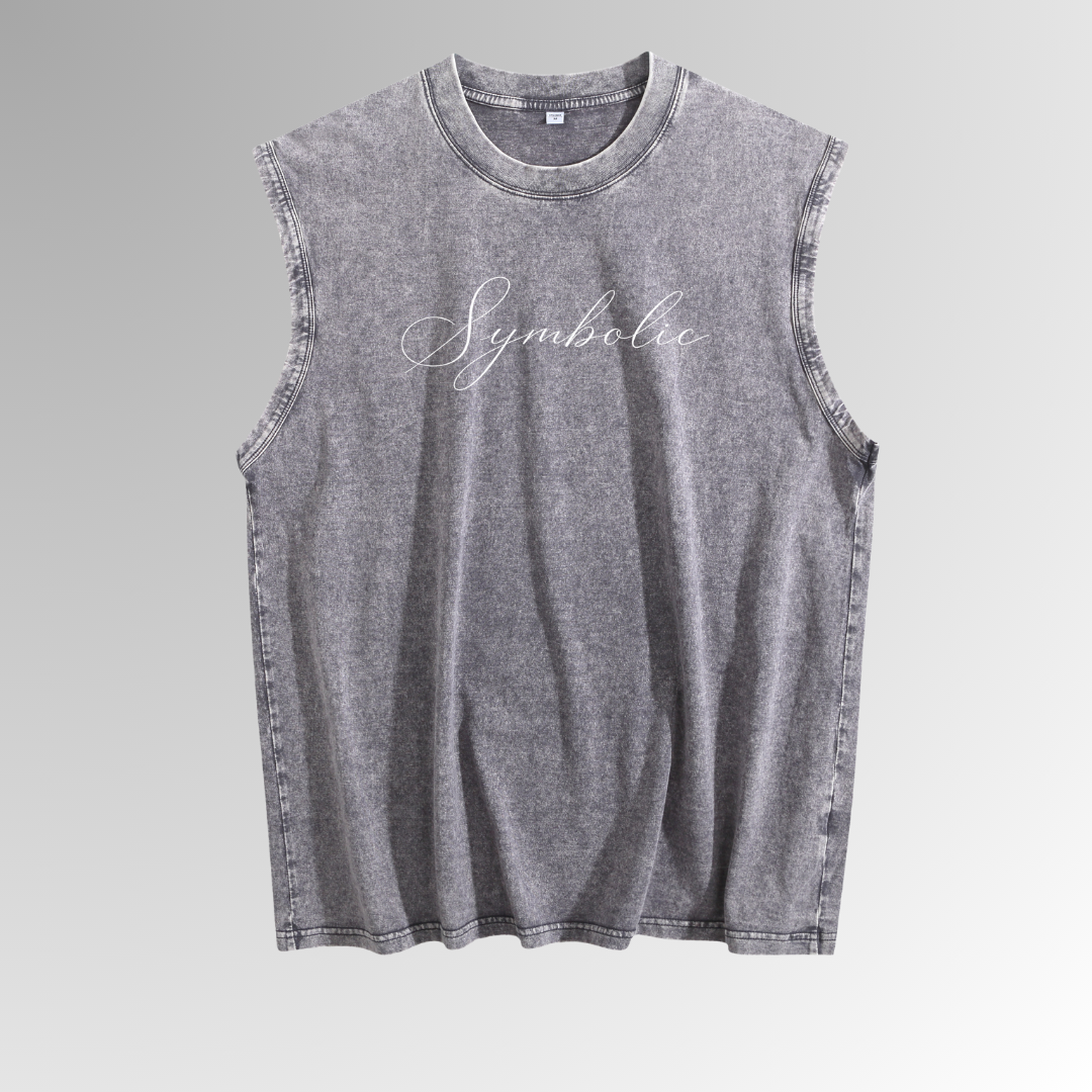 Symbolic Washed Tank Top | Vintage Wash Tank Top | By DRIPBERRY