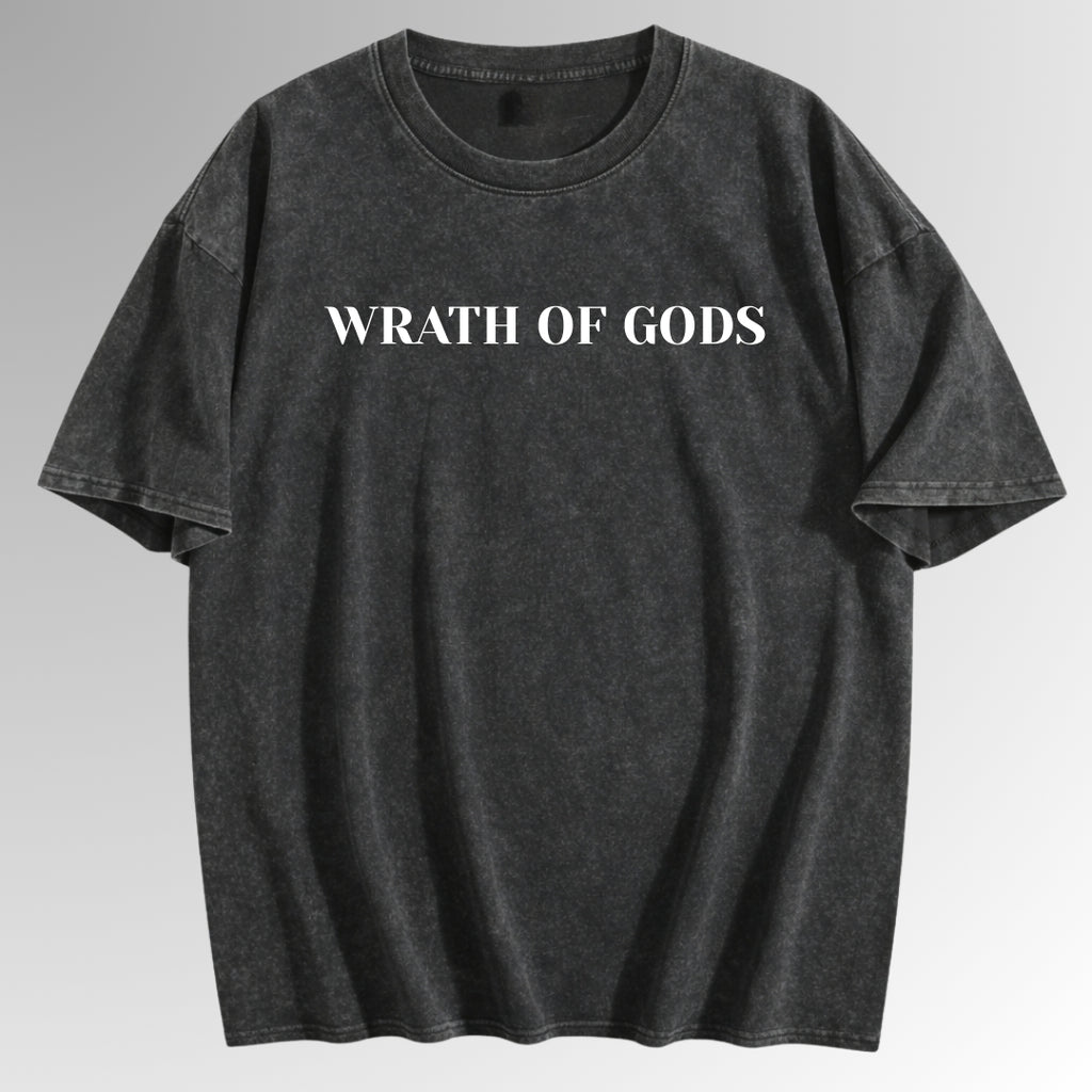 Wrath of Gods | Vintage Wash Streetwear Tee | By DRIPBERRY