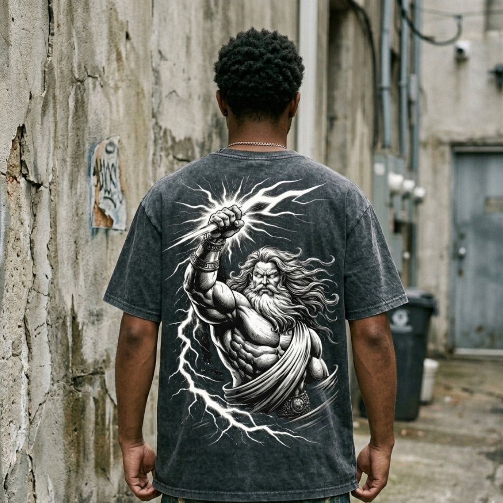Wrath of Gods | Vintage Wash Streetwear Tee | By DRIPBERRY