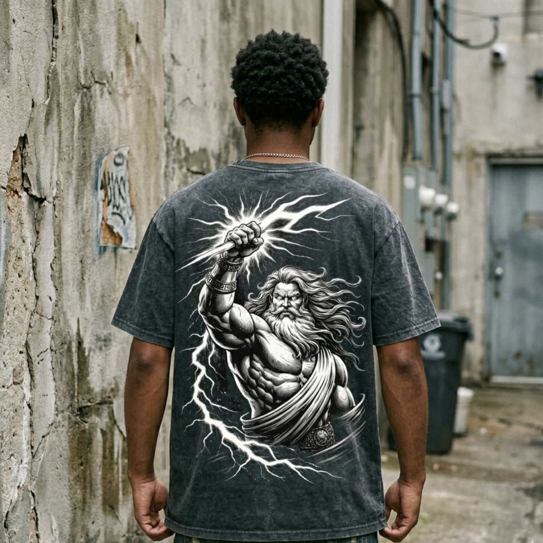 Wrath of Gods | Vintage Wash Streetwear Tee | By DRIPBERRY