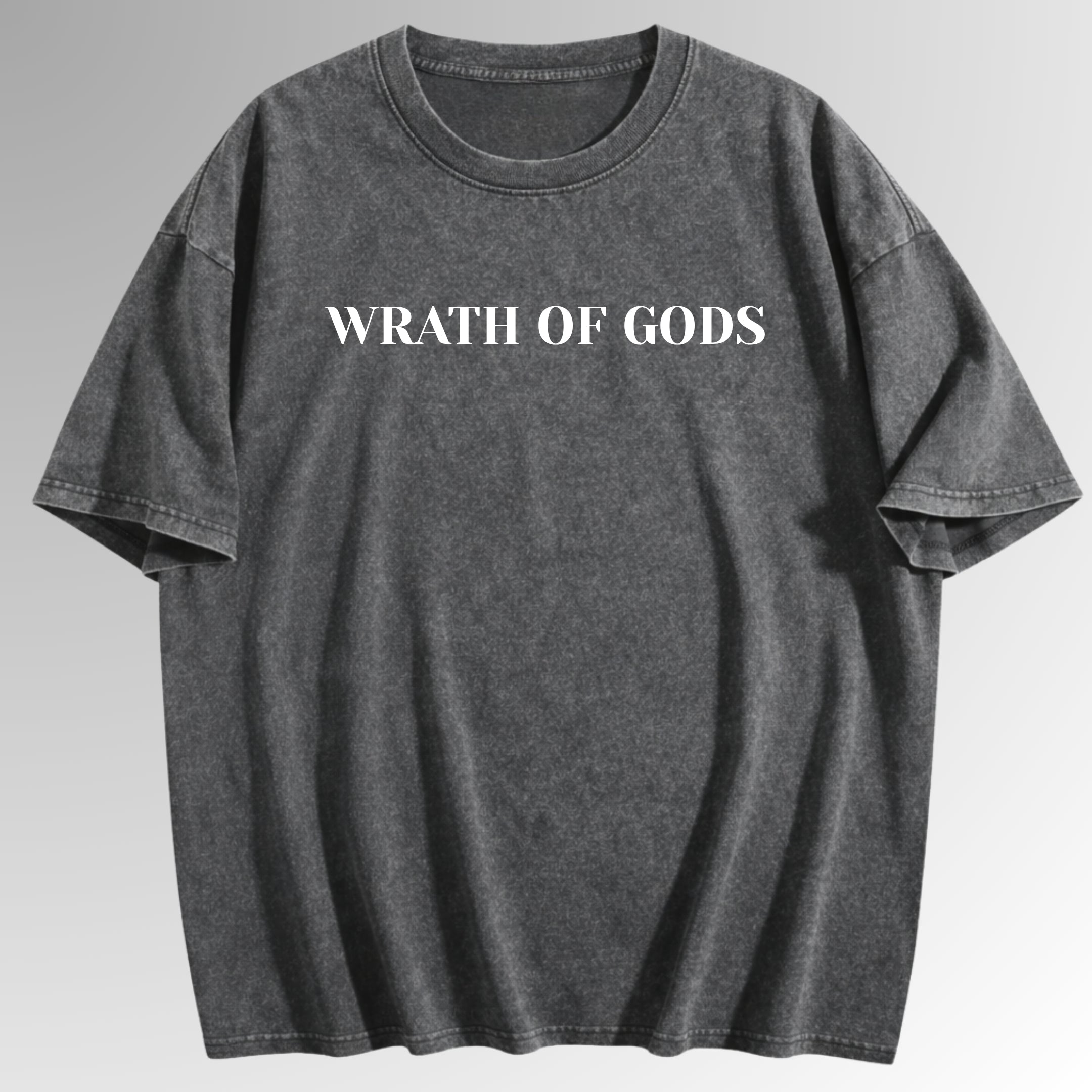 Wrath of Gods | Vintage Wash Streetwear Tee | By DRIPBERRY