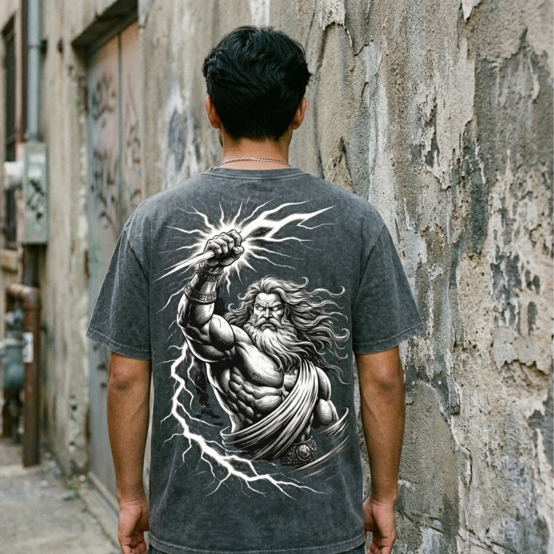 Wrath of Gods | Vintage Wash Streetwear Tee | By DRIPBERRY