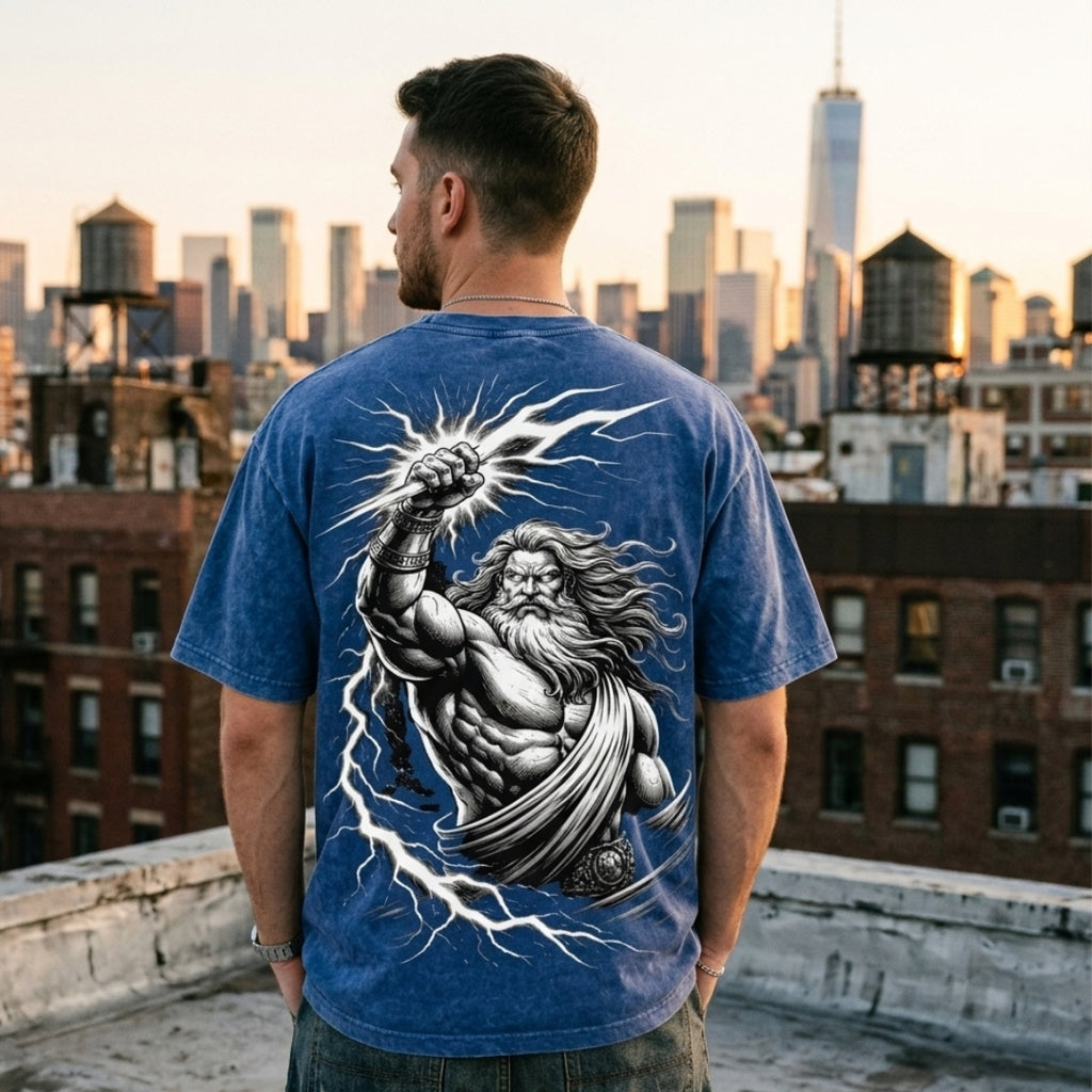 Wrath of Gods | Vintage Wash Streetwear Tee | By DRIPBERRY