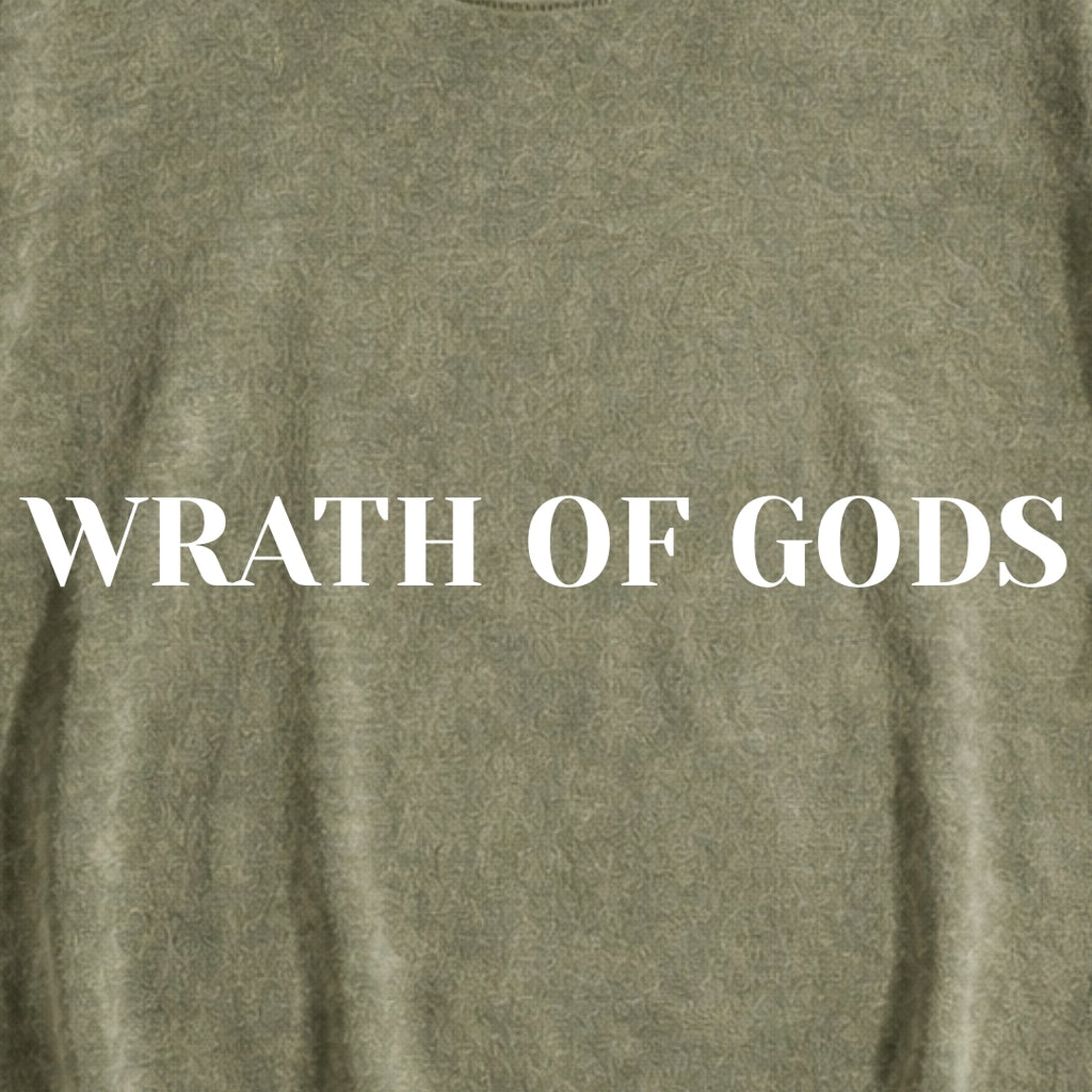 Wrath of Gods | Vintage Wash Streetwear Tee | By DRIPBERRY