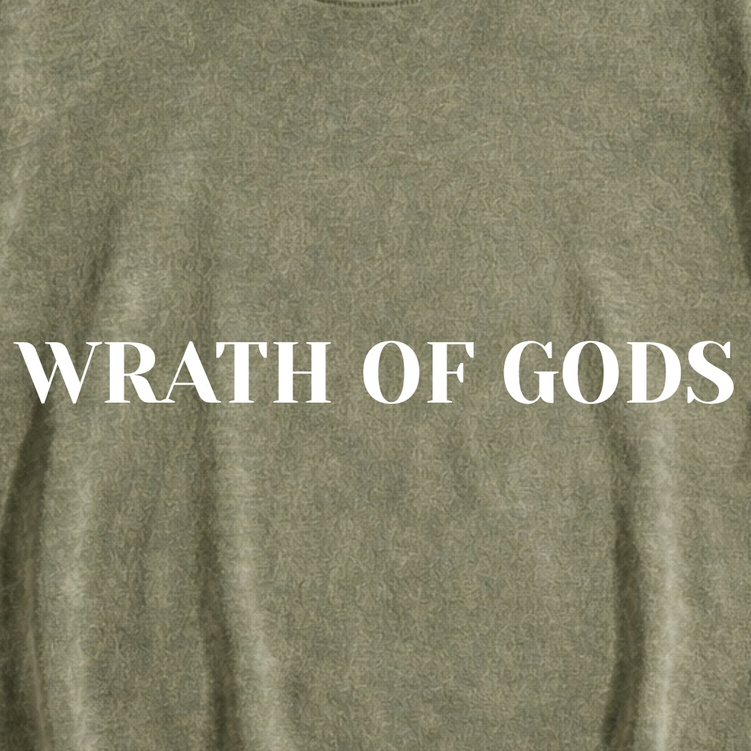 Wrath of Gods | Vintage Wash Streetwear Tee | By DRIPBERRY